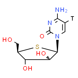 ChemSpider 2D Image | (3xi)-4'-Thio(5-~3~H)cytidine | C9H12TN3O4S
