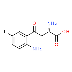 ChemSpider 2D Image | (2S)-2-Amino-4-[2-amino(5-~3~H)phenyl]-4-oxobutanoic acid | C10H11TN2O3