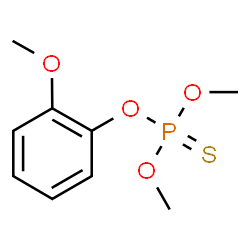 ChemSpider 2D Image | O-(2-Methoxyphenyl) O,O-dimethyl phosphorothioate | C9H13O4PS