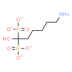 ChemSpider 2D Image | 6-amino-1-hydroxyhexane-1,1-diphosphonate | C6H13NO7P2