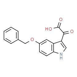 ChemSpider 2D Image | 5-Benzyloxyindole 3-Glyoxylic Acid | C17H13NO4