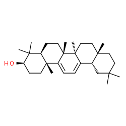 ChemSpider 2D Image | (3alpha,5beta,8alpha,10alpha,14beta,17alpha,18alpha)-Oleana-9(11),12-dien-3-ol | C30H48O