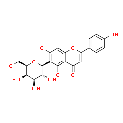 ChemSpider 2D Image | (1S)-1,5-Anhydro-1-[5,7-dihydroxy-2-(4-hydroxyphenyl)-4-oxo-4H-chromen-6-yl]-D-galactitol | C21H20O10