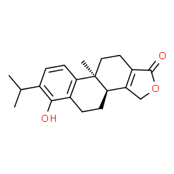 ChemSpider 2D Image | (3bS,9bS)-6-Hydroxy-7-isopropyl-9b-methyl-3b,4,5,9b,10,11-hexahydrophenanthro[1,2-c]furan-1(3H)-one | C20H24O3