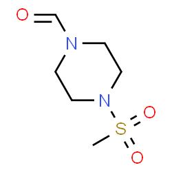 ChemSpider 2D Image | 4-(Methylsulfonyl)-1-piperazinecarbaldehyde | C6H12N2O3S