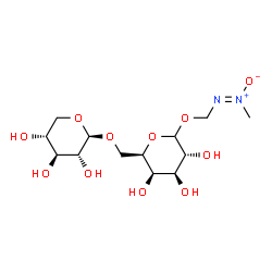 ChemSpider 2D Image | [(E)-Methyl-ONN-azoxy]methyl 6-O-beta-D-xylopyranosyl-D-galactopyranoside | C13H24N2O11