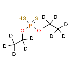 ChemSpider 2D Image | O,O-Bis[(~2~H_5_)ethyl] hydrogen phosphorodithioate | C4HD10O2PS2