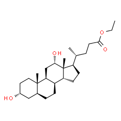 ChemSpider 2D Image | Ethyl (3alpha,5alpha,8alpha,12alpha,14beta)-3,12-dihydroxycholan-24-oate | C26H44O4