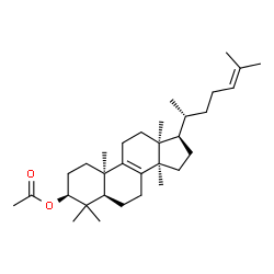 ChemSpider 2D Image | (3beta,10alpha,13alpha)-Lanosta-8,24-dien-3-yl acetate | C32H52O2