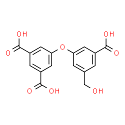 ChemSpider 2D Image | 5-[3-Carboxy-5-(hydroxymethyl)phenoxy]isophthalic acid | C16H12O8
