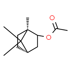 ChemSpider 2D Image | (1R,4S)-1,7,7-Trimethylbicyclo[2.2.1]hept-2-yl acetate | C12H20O2