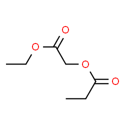 ChemSpider 2D Image | 2-Ethoxy-2-oxoethyl propionate | C7H12O4