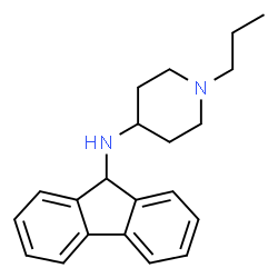 ChemSpider 2D Image | N-(9H-Fluoren-9-yl)-1-propyl-4-piperidinamine | C21H26N2