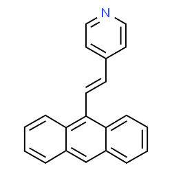 ChemSpider 2D Image | 4-[(E)-2-(9-Anthryl)vinyl]pyridine | C21H15N