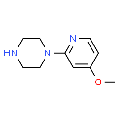 ChemSpider 2D Image | 1-(4-Methoxy-2-pyridinyl)piperazine | C10H15N3O