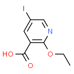 ChemSpider 2D Image | 2-Ethoxy-5-iodonicotinic acid | C8H8INO3