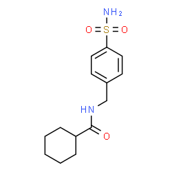 ChemSpider 2D Image | N-(4-Sulfamoylbenzyl)cyclohexanecarboxamide | C14H20N2O3S