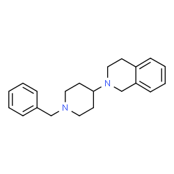 ChemSpider 2D Image | 2-(1-Benzyl-4-piperidinyl)-1,2,3,4-tetrahydroisoquinoline | C21H26N2