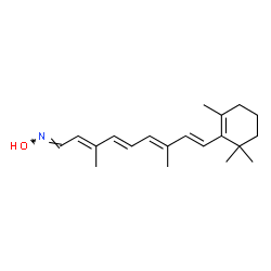 ChemSpider 2D Image | (1E,2E,4E,6E,8E)-N-Hydroxy-3,7-dimethyl-9-(2,6,6-trimethyl-1-cyclohexen-1-yl)-2,4,6,8-nonatetraen-1-imine | C20H29NO