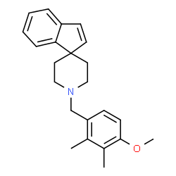 ChemSpider 2D Image | 1'-(4-Methoxy-2,3-dimethylbenzyl)spiro[indene-1,4'-piperidine] | C23H27NO