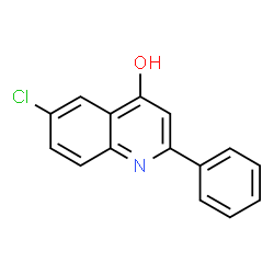 ChemSpider 2D Image | 6-Chloro-2-phenyl-4-quinolinol | C15H10ClNO