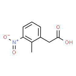 ChemSpider 2D Image | 2-Methyl-3-nitrophenylacetic acid | C9H9NO4