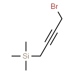 ChemSpider 2D Image | (4-Bromo-2-butyn-1-yl)(trimethyl)silane | C7H13BrSi