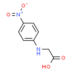 ChemSpider 2D Image | N-(4-Nitrophenyl)glycine | C8H8N2O4