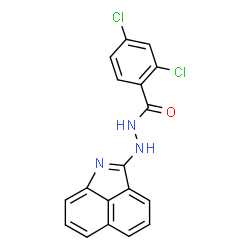 ChemSpider 2D Image | N'-(Benzo[cd]indol-2-yl)-2,4-dichlorobenzohydrazide | C18H11Cl2N3O