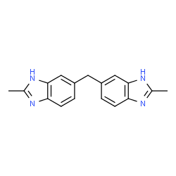 ChemSpider 2D Image | 6,6'-Methylenebis(2-methyl-1H-benzimidazole) | C17H16N4