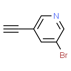 ChemSpider 2D Image | 3-Bromo-5-ethynylpyridine | C7H4BrN