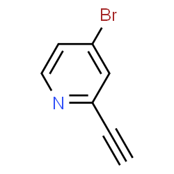 ChemSpider 2D Image | 4-Bromo-2-ethynylpyridine | C7H4BrN