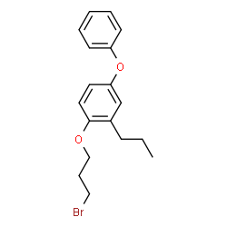 ChemSpider 2D Image | 1-(3-Bromopropoxy)-4-phenoxy-2-propylbenzene | C18H21BrO2