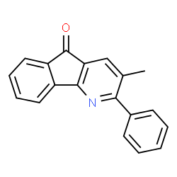 ChemSpider 2D Image | 3-Methyl-2-phenyl-5H-indeno[1,2-b]pyridin-5-one | C19H13NO