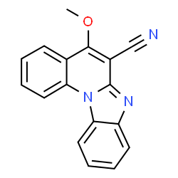 ChemSpider 2D Image | 5-Methoxybenzimidazo[1,2-a]quinoline-6-carbonitrile | C17H11N3O