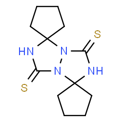 ChemSpider 2D Image | Dispiro[cyclopentane-1,1'-[1,2,4]triazolo[1,2-a][1,2,4]triazole-5',1''-cyclopentane]-3',7'(2'H,6'H)-dithione | C12H18N4S2