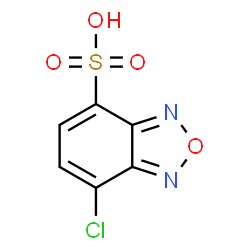 ChemSpider 2D Image | 7-Chloro-2,1,3-benzoxadiazole-4-sulfonic acid | C6H3ClN2O4S