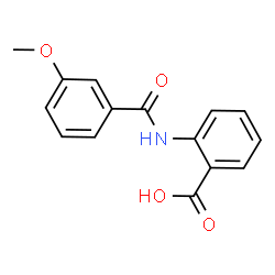 ChemSpider 2D Image | 2-[(3-Methoxybenzoyl)amino]benzoic acid | C15H13NO4