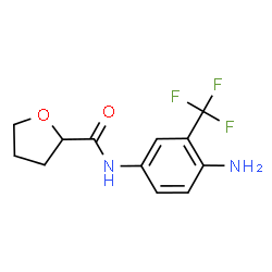 ChemSpider 2D Image | N-[4-amino-3-(trifluoromethyl)phenyl]oxolane-2-carboxamide | C12H13F3N2O2