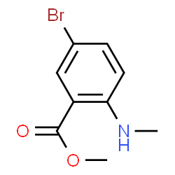 ChemSpider 2D Image | Methyl 5-bromo-2-(methylamino)benzoate | C9H10BrNO2