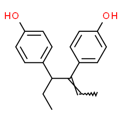 ChemSpider 2D Image | 4,4'-[(2Z)-2-Hexene-3,4-diyl]diphenol | C18H20O2