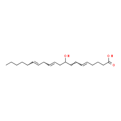 ChemSpider 2D Image | (5E,7E,11E,14E)-9-Hydroxy-5,7,11,14-icosatetraenoic acid | C20H32O3
