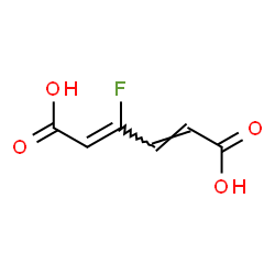 ChemSpider 2D Image | (2Z,4E)-3-Fluoro-2,4-hexadienedioic acid | C6H5FO4