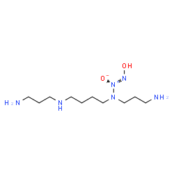 ChemSpider 2D Image | (1Z)-3-(3-Aminopropyl)-3-{4-[(3-aminopropyl)amino]butyl}-1-hydroxy-1-triazene 2-oxide | C10H26N6O2