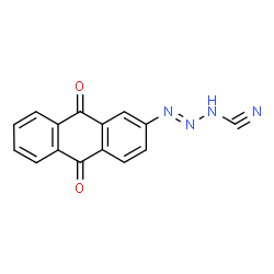 ChemSpider 2D Image | (1E)-3-(9,10-Dioxo-9,10-dihydro-2-anthracenyl)-1-triazene-1-carbonitrile | C15H8N4O2