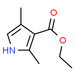 ChemSpider 2D Image | Ethyl 2,4-dimethyl-1H-pyrrole-3-carboxylate | C9H13NO2