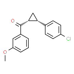 ChemSpider 2D Image | [(1R,2S)-2-(4-Chlorophenyl)cyclopropyl](3-methoxyphenyl)methanone | C17H15ClO2