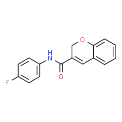 ChemSpider 2D Image | N-(4-Fluorophenyl)-2H-chromene-3-carboxamide | C16H12FNO2
