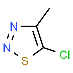 ChemSpider 2D Image | 5-Chloro-4-methyl-1,2,3-thiadiazole | C3H3ClN2S
