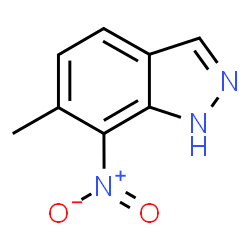 ChemSpider 2D Image | 6-Methyl-7-nitro-1H-indazole | C8H7N3O2